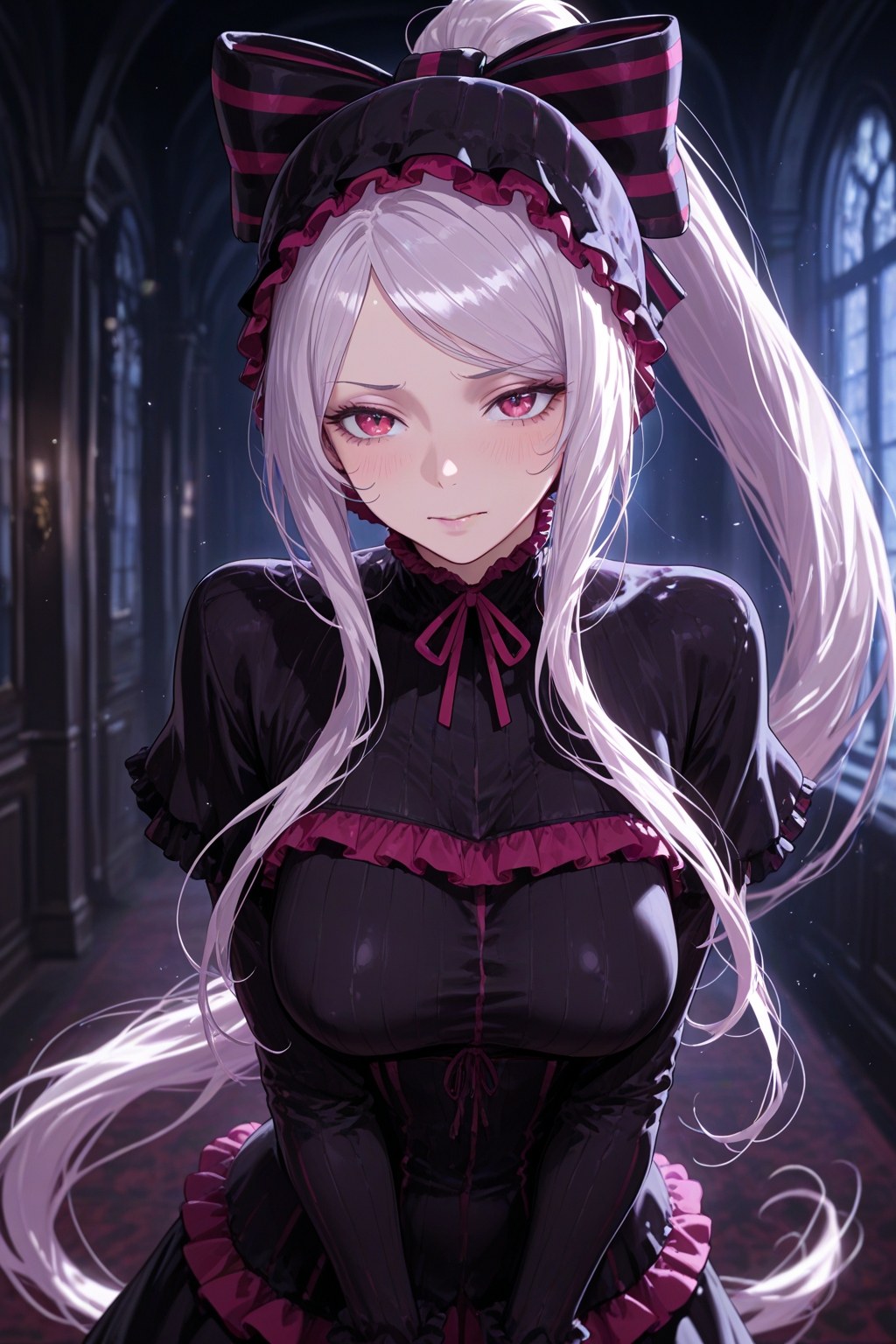 AI Generated Anime Girl - 夏提雅·布拉德弗倫：蕾絲內衣女僕裝露穴 490P
