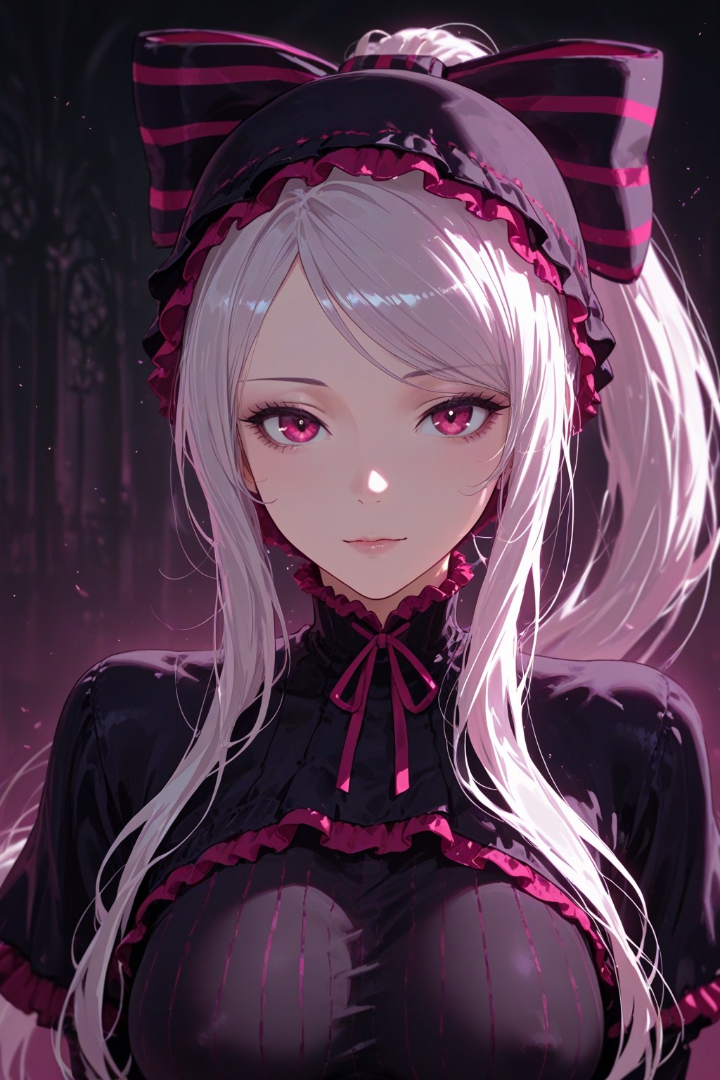 AI Generated Anime Girl - 夏提雅·ブラッドフレン：レースのランジェリーとメイド服、露出カット 490P