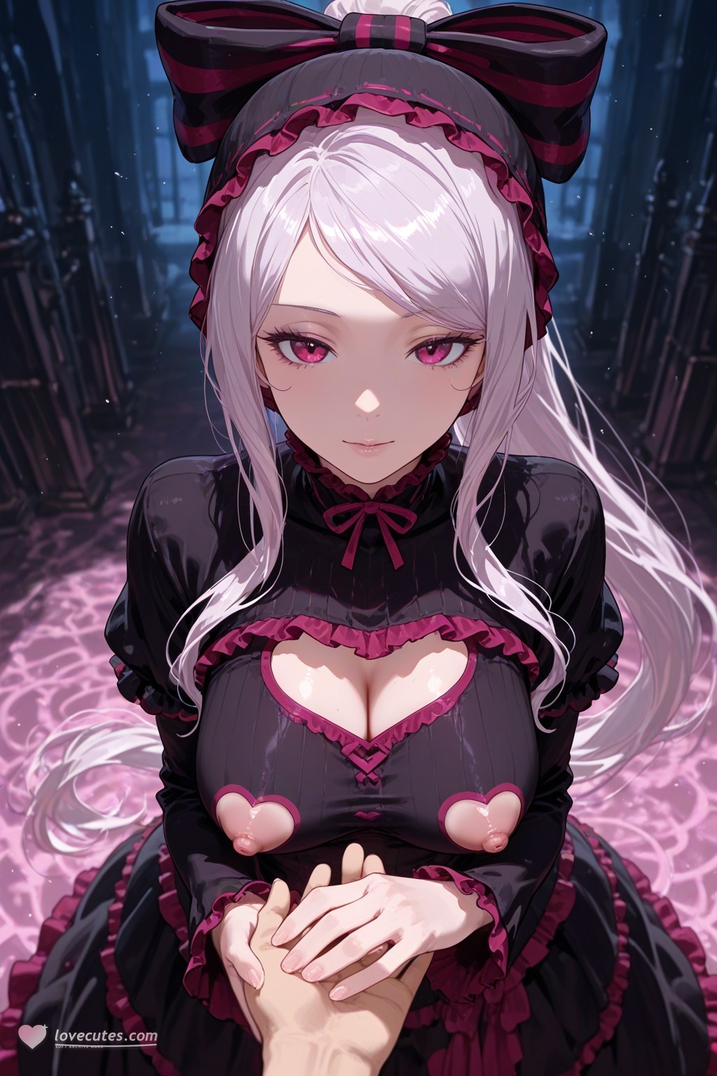 AI Generated Anime Girl - 夏提雅·布拉德弗伦：레이스 란제리 메이드복 노출 구 490P
