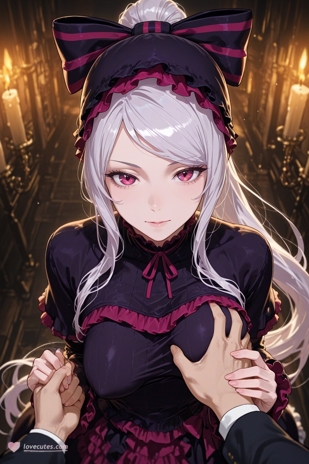 AI Generated Anime Girl - 夏提雅·布拉德弗伦：레이스 란제리 메이드복 노출 구 490P