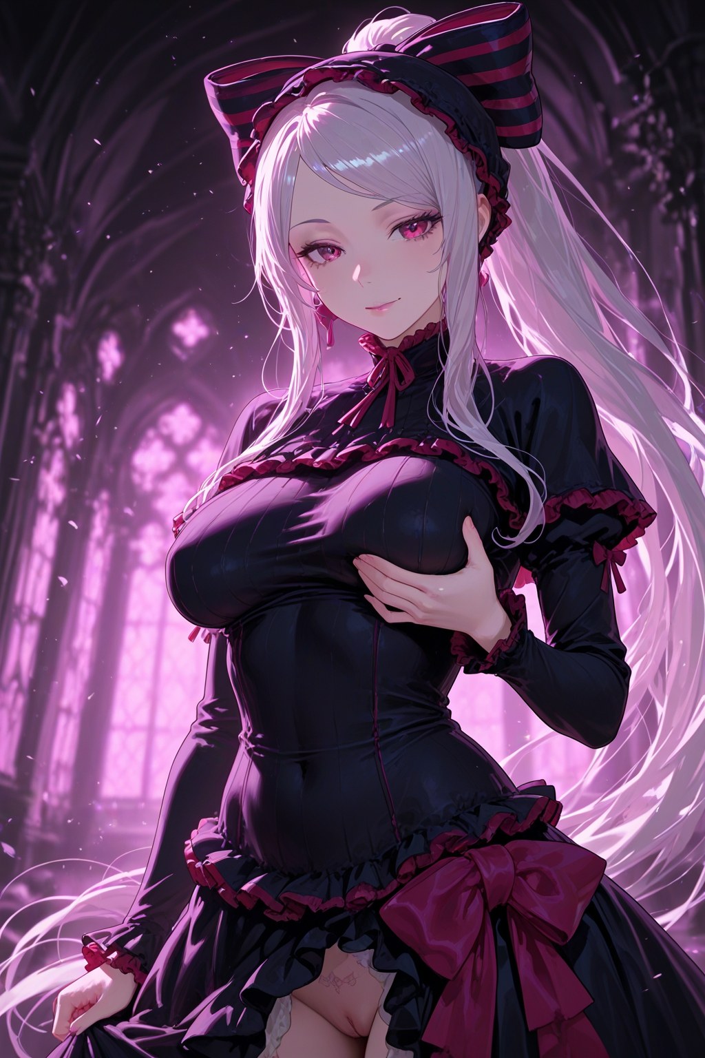 AI Generated Anime Girl - 夏提雅·布拉德弗伦：蕾丝内衣女仆装露穴 490P