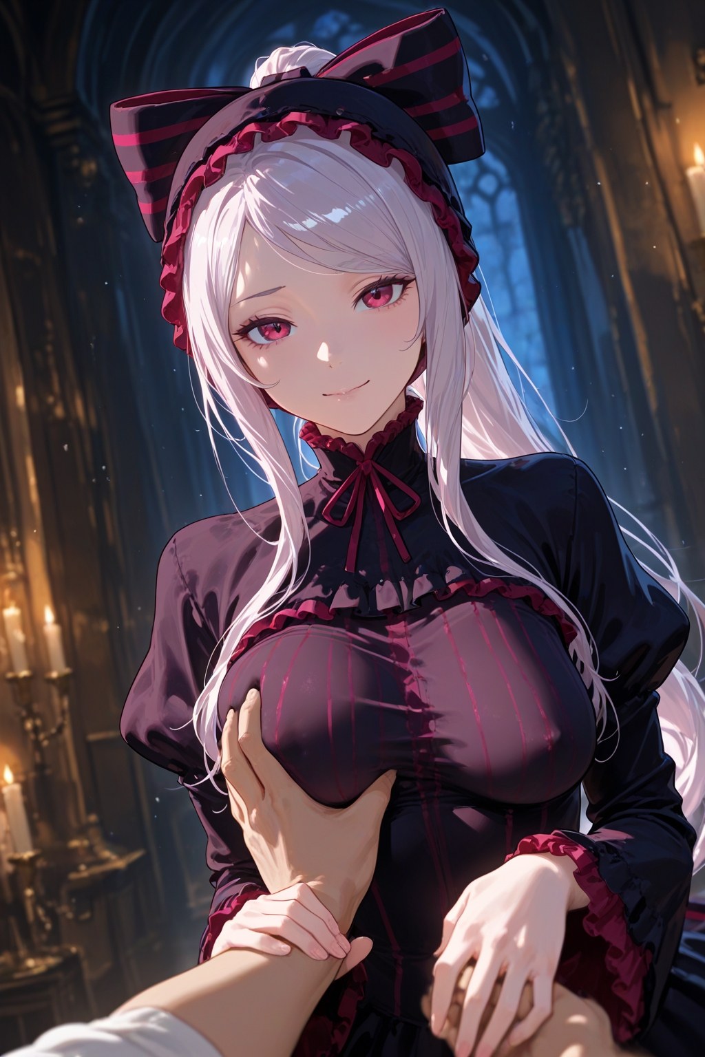 AI Generated Anime Girl - 夏提雅·布拉德弗伦：蕾丝内衣女仆装露穴 490P