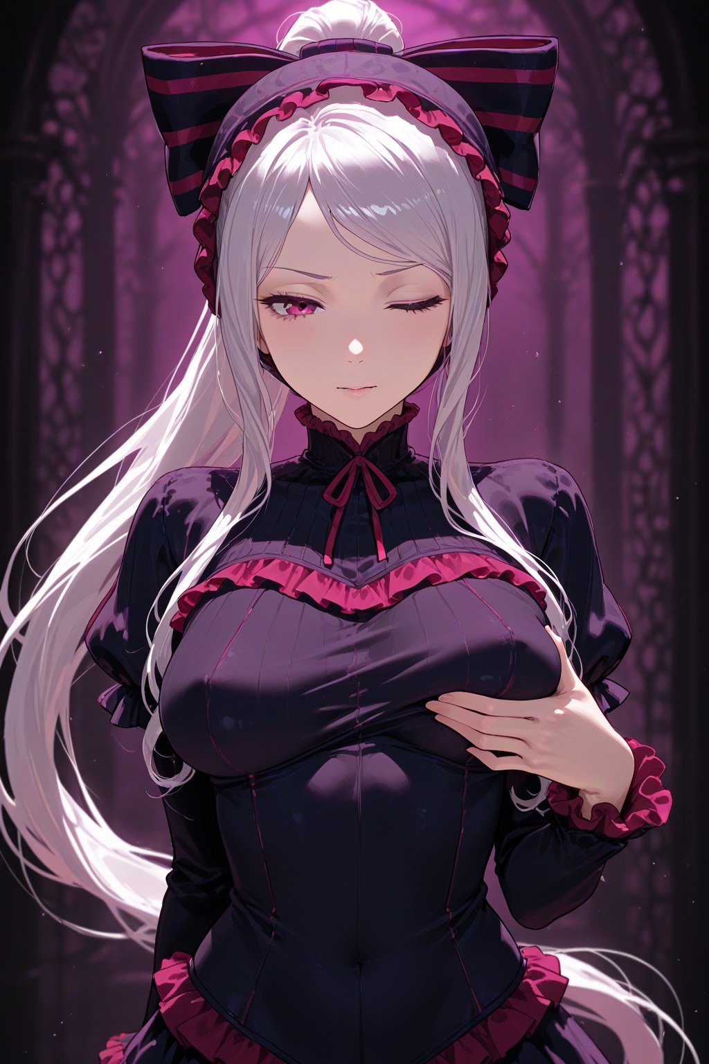 AI Generated Anime Girl - 夏提雅·布拉德弗伦：蕾丝内衣女仆装露穴 490P