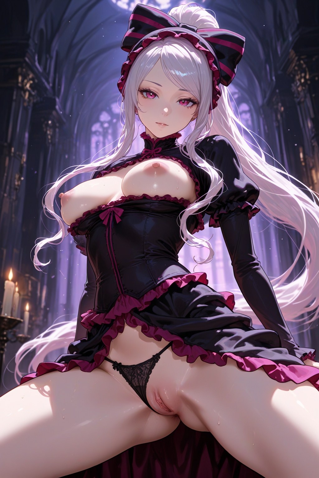 AI Generated Anime Girl - 夏提雅·布拉德弗倫：蕾絲內衣女僕裝露穴 490P