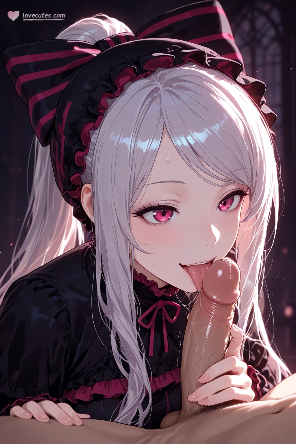 AI Generated Anime Girl - 夏提雅·布拉德弗伦：ชุดเมดชุดชั้นในลูกไม้露穴 490P
