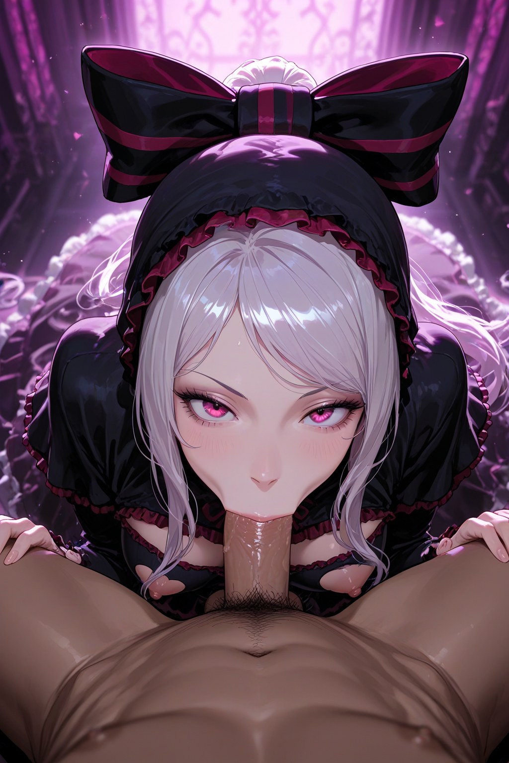 AI Generated Anime Girl - 夏提雅·布拉德弗伦：ชุดเมดชุดชั้นในลูกไม้露穴 490P