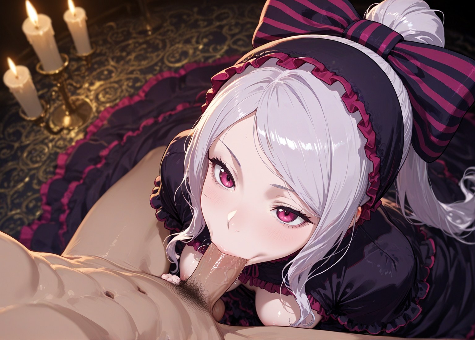 AI Generated Anime Girl - 夏提雅·布拉德弗倫：蕾絲內衣女僕裝露穴 490P