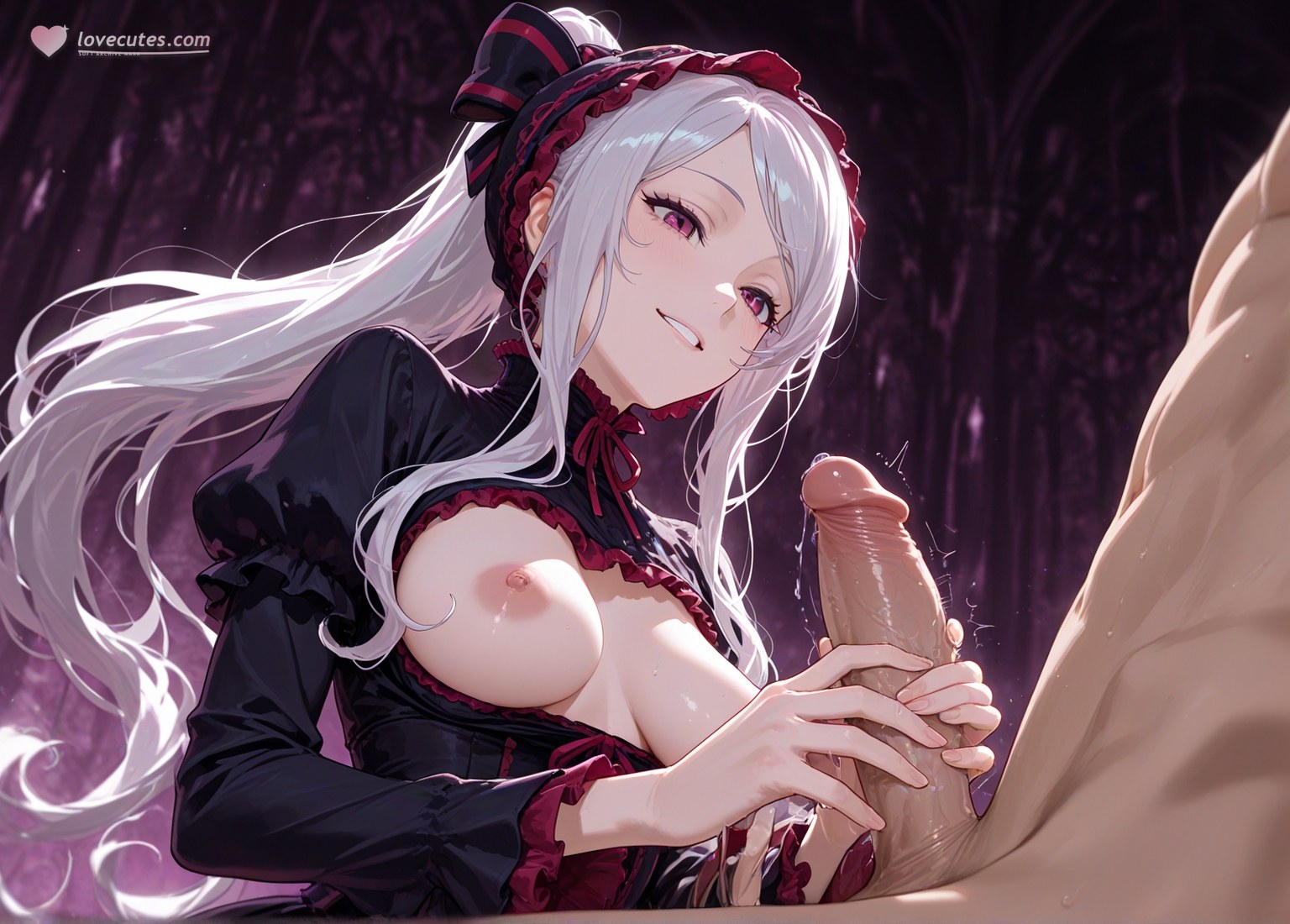 AI Generated Anime Girl - 夏提雅·布拉德弗倫：蕾絲內衣女僕裝露穴 490P