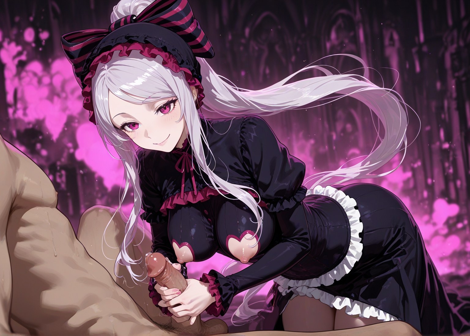 AI Generated Anime Girl - 夏提雅·布拉德弗倫：蕾絲內衣女僕裝露穴 490P