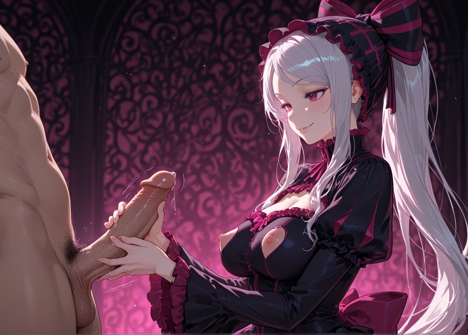 AI Generated Anime Girl - 夏提雅·布拉德弗倫：蕾絲內衣女僕裝露穴 490P