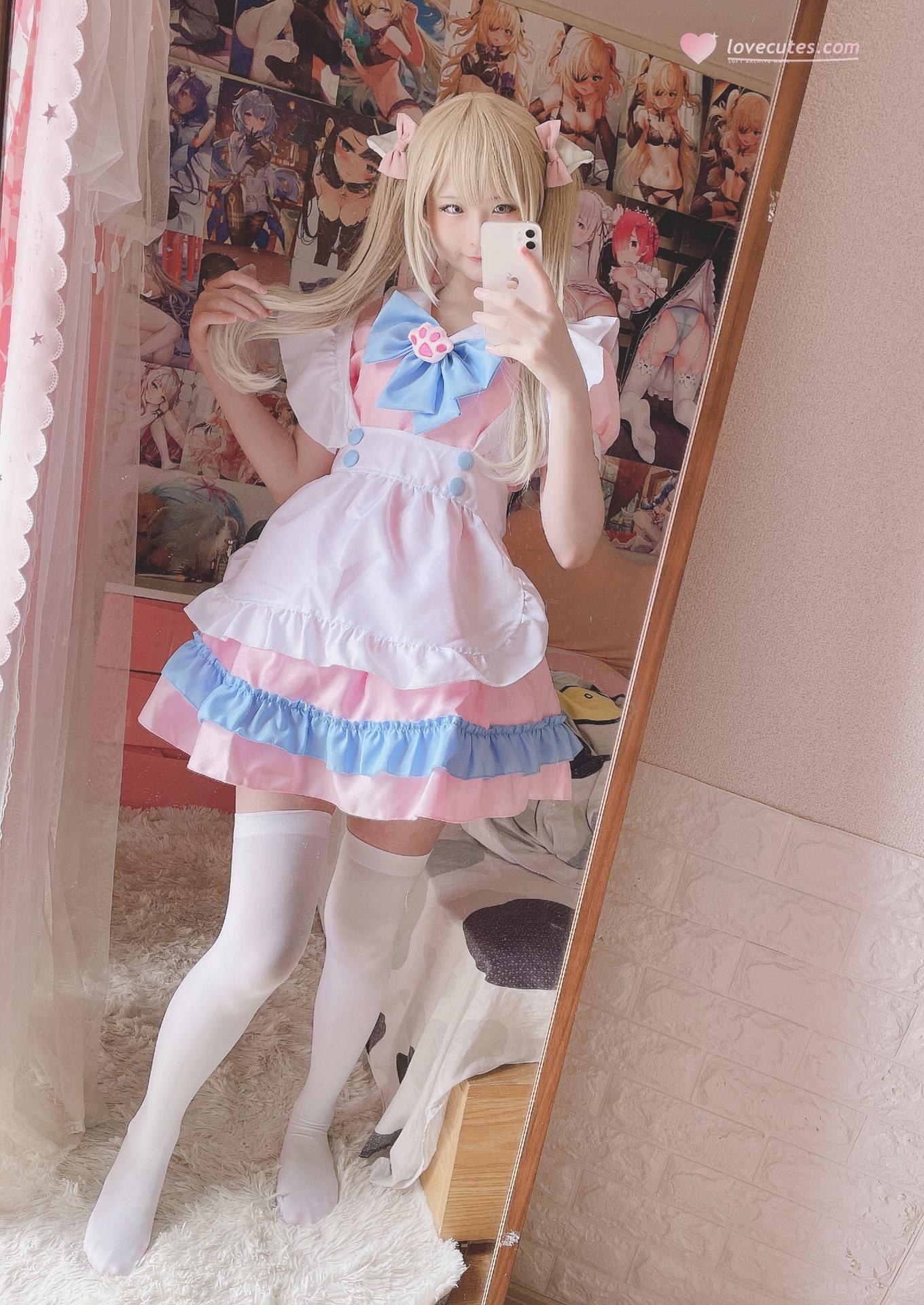 [私房] 习呆呆 - เมดซัคคิวบัส: Fantia ถ่ายส่วนตัวแนวอีโรติกเห็นจุดสำคัญ 29P1V
