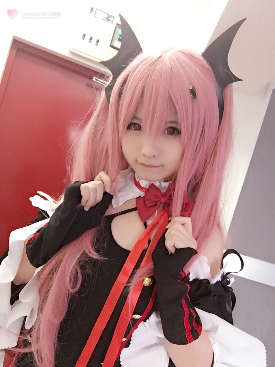 [cosplay] 习呆呆 - 克鲁鲁女王：ผมสีชมพูปีศาจเปลือยอกถอดแบบ 36P2V
