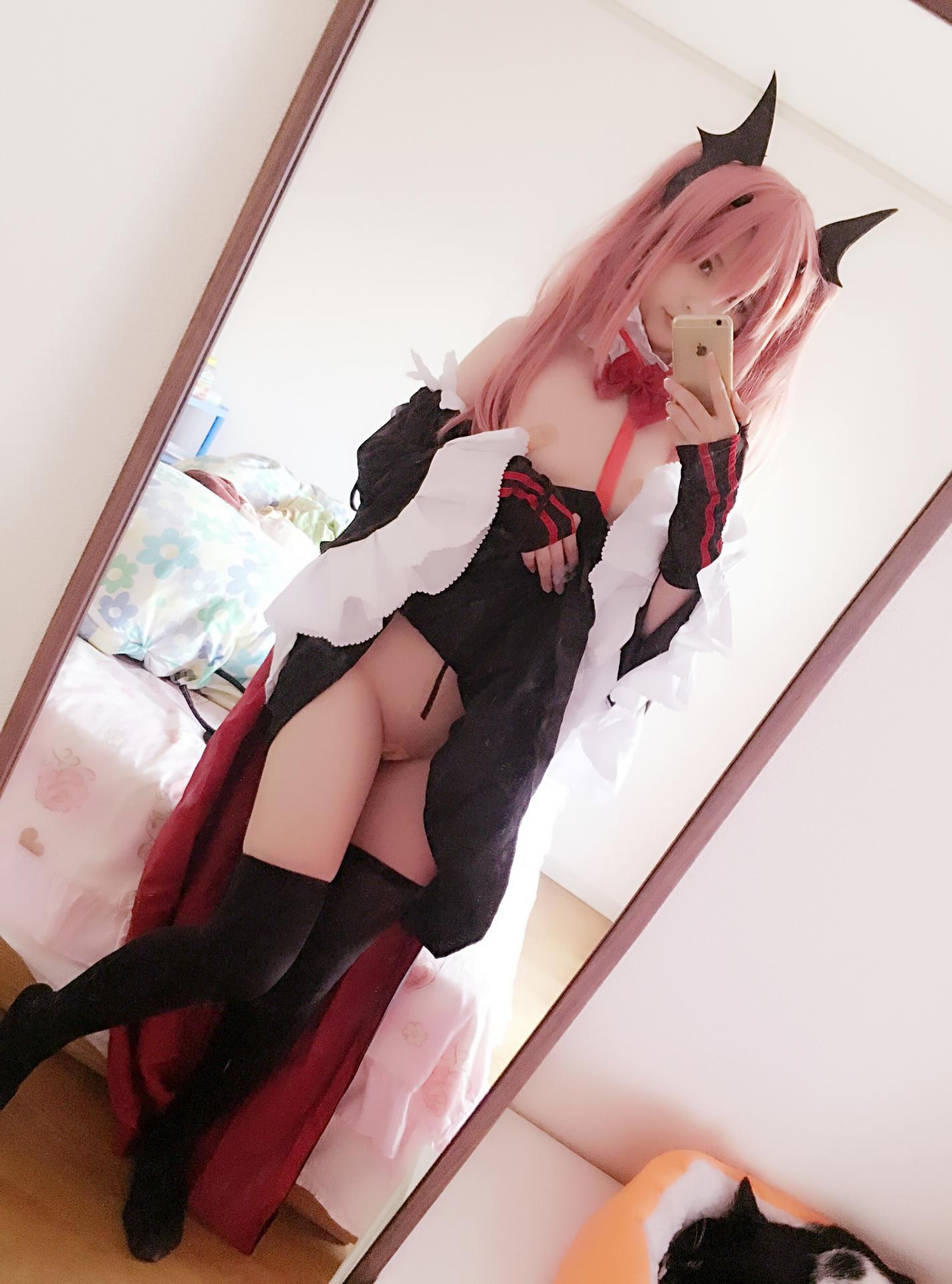 [cosplay] 习呆呆 - 克鲁鲁女王：ผมสีชมพูปีศาจเปลือยอกถอดแบบ 36P2V
