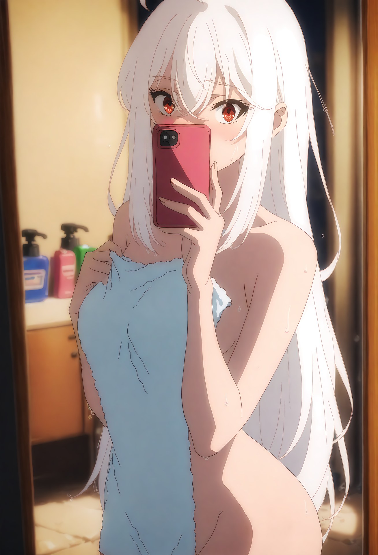 AI Generated Anime Girl - 天才王子的赤字国家振兴术 妮妮姆·拉雷：泳装比基尼床拍露点 30P