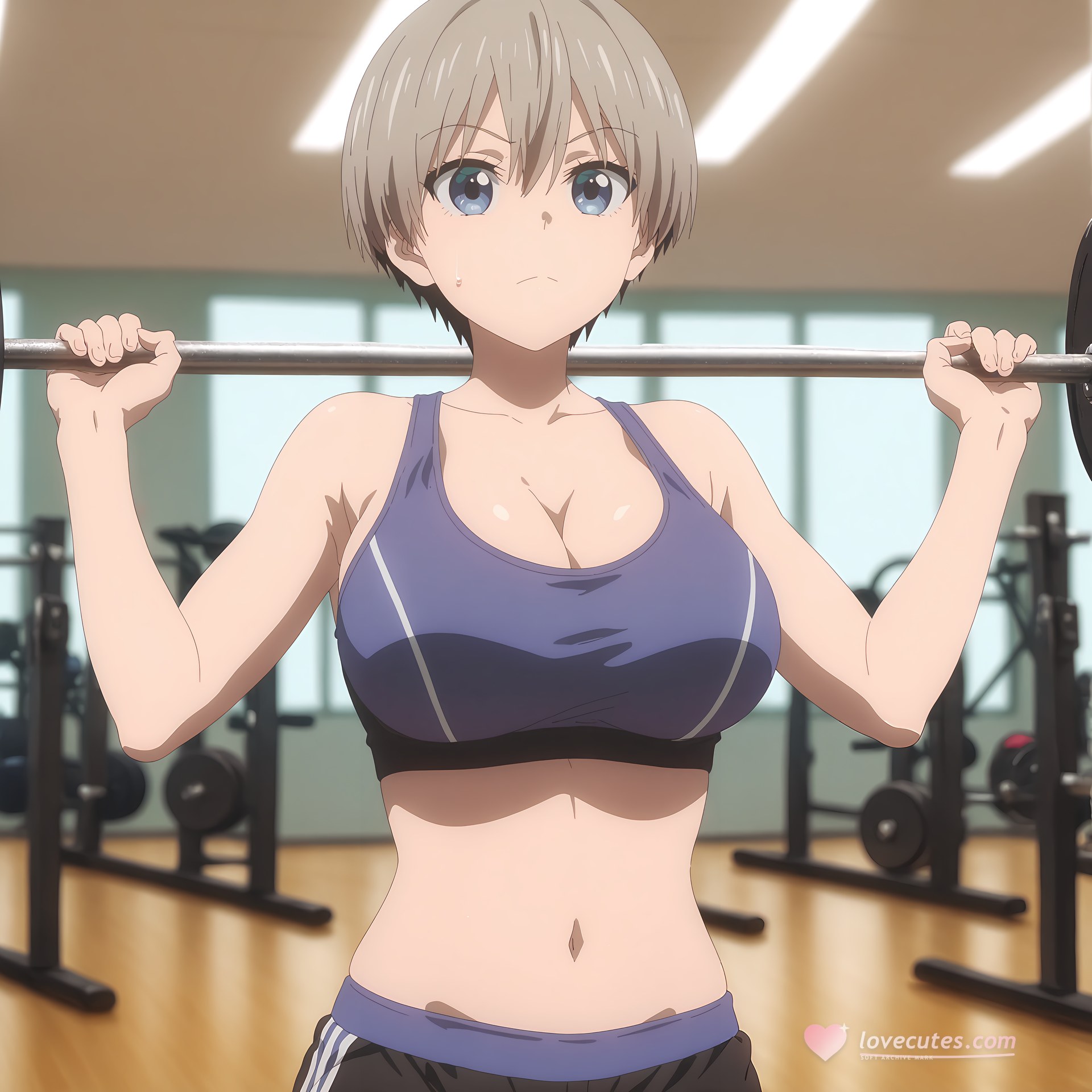 Cô gái anime do AI tạo - 宇崎学妹想要玩！ 宇崎花: bikini, phòng tắm, lộ lỗ 29P