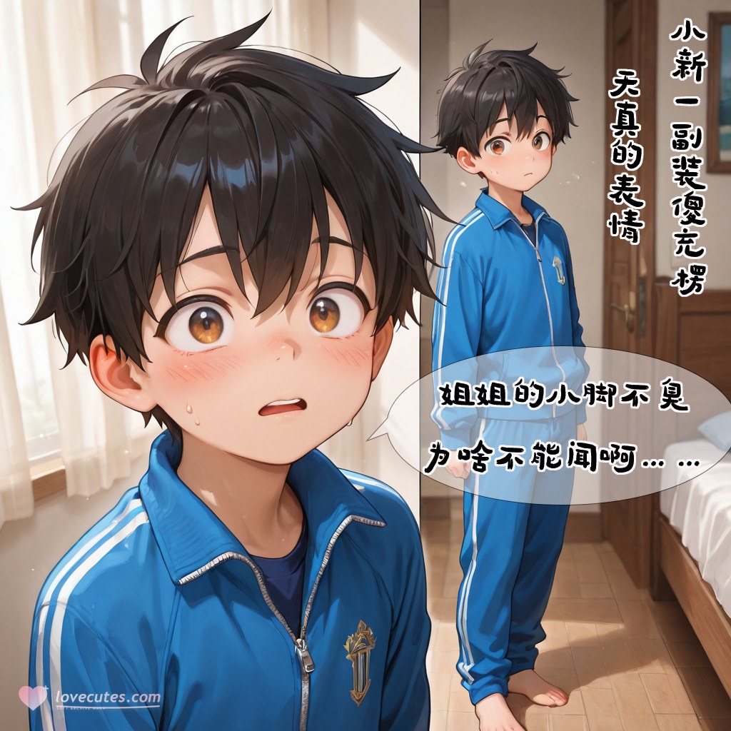 AI生成アニメ少女 - 小新性事：学生服でのベッド撮影と露出 193P