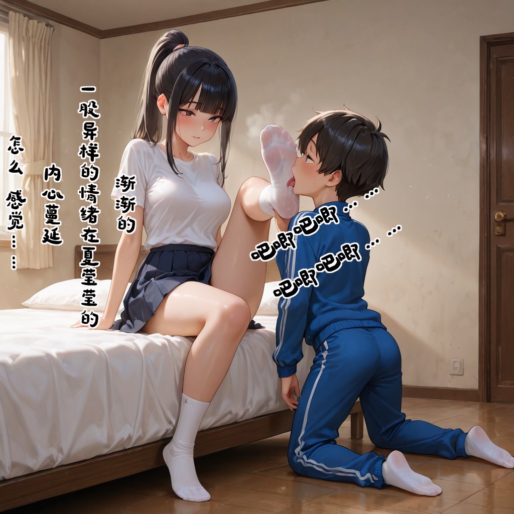 AI 生成動漫女孩 - 小新性事：學生裝床拍露穴 193P