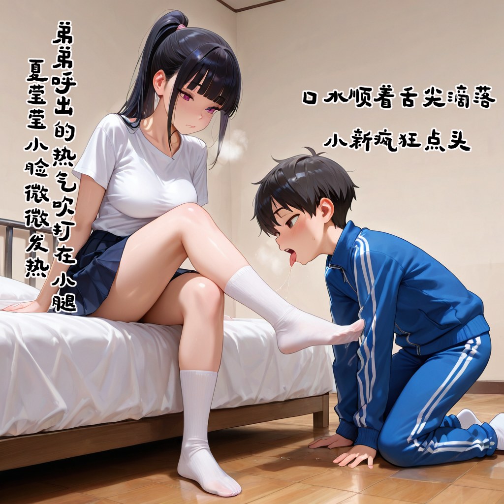 AI 生成動漫女孩 - 小新性事：學生裝床拍露穴 193P