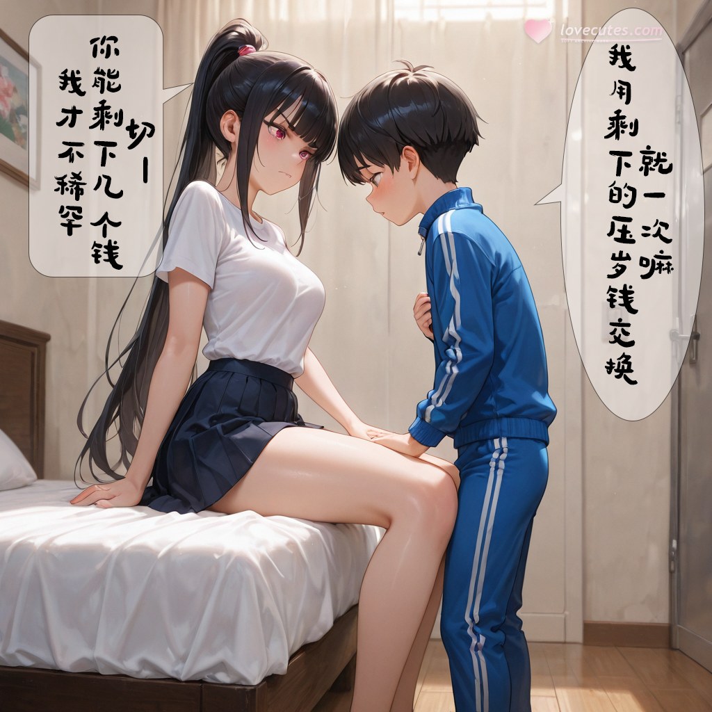AI 生成動漫女孩 - 小新性事：學生裝床拍露穴 193P