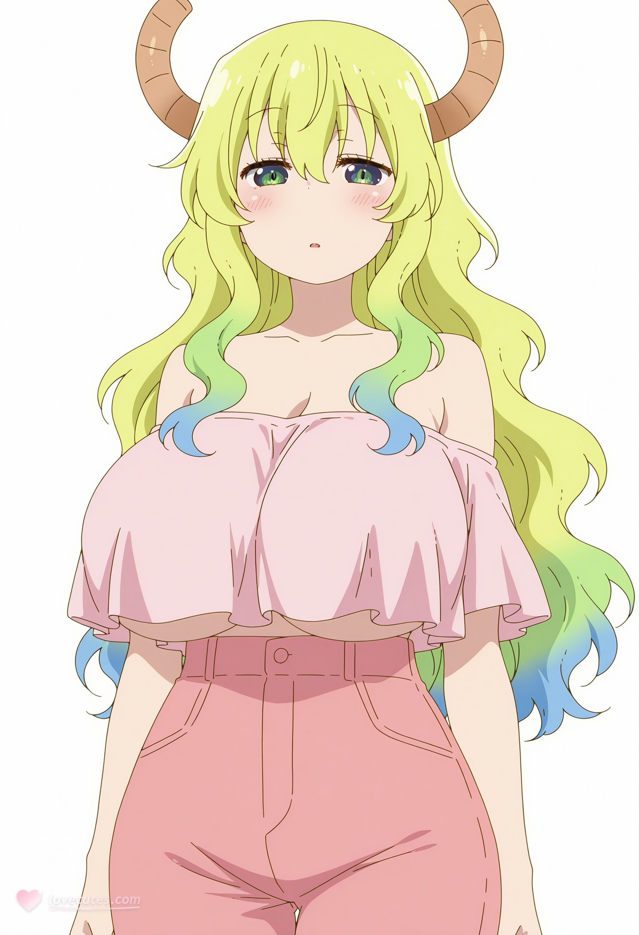 Cô gái anime do AI tạo ra - 小林家的龙女仆 露科亚: 黑丝紧身衣私房露穴 50P