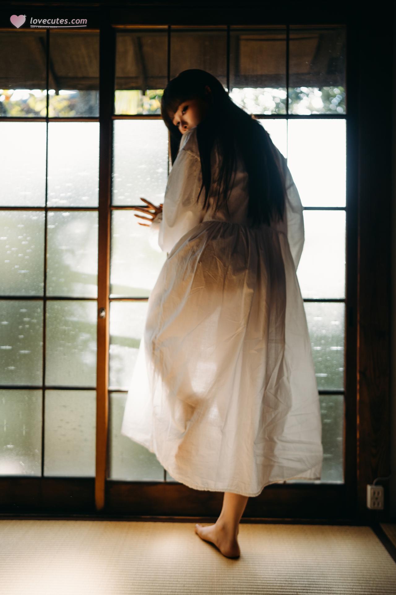 [写真] 蠢沫沫 - Dương: Kimono phòng kiểu Nhật, áo choàng ngủ voan trắng, ảnh với ánh sáng lạnh 31P