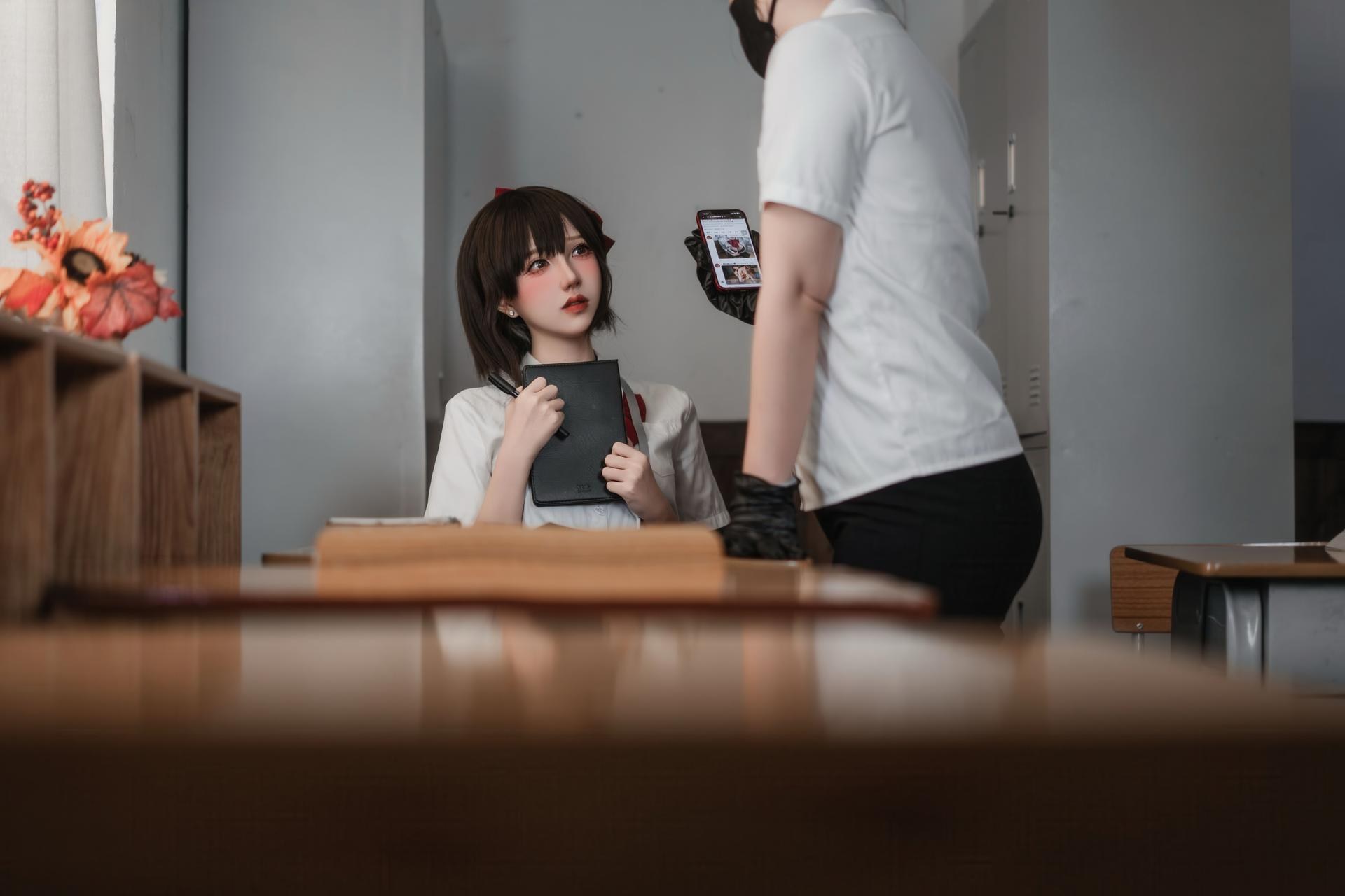 [私房] 阿薰kaOri - 堕落学院：JK制服课堂私房 黑丝美胸大尺度 111P7V