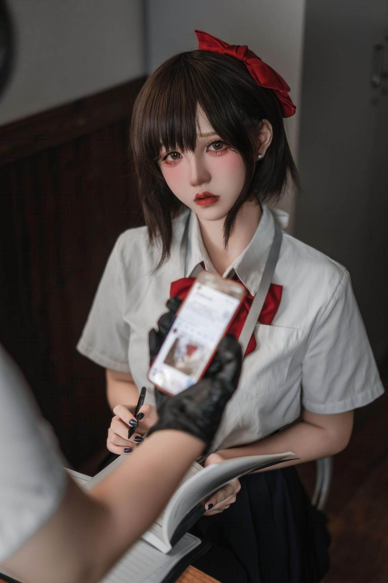 [私房] 阿薰kaOri - 堕落学院：JK制服课堂私房 黑丝美胸大尺度 111P7V