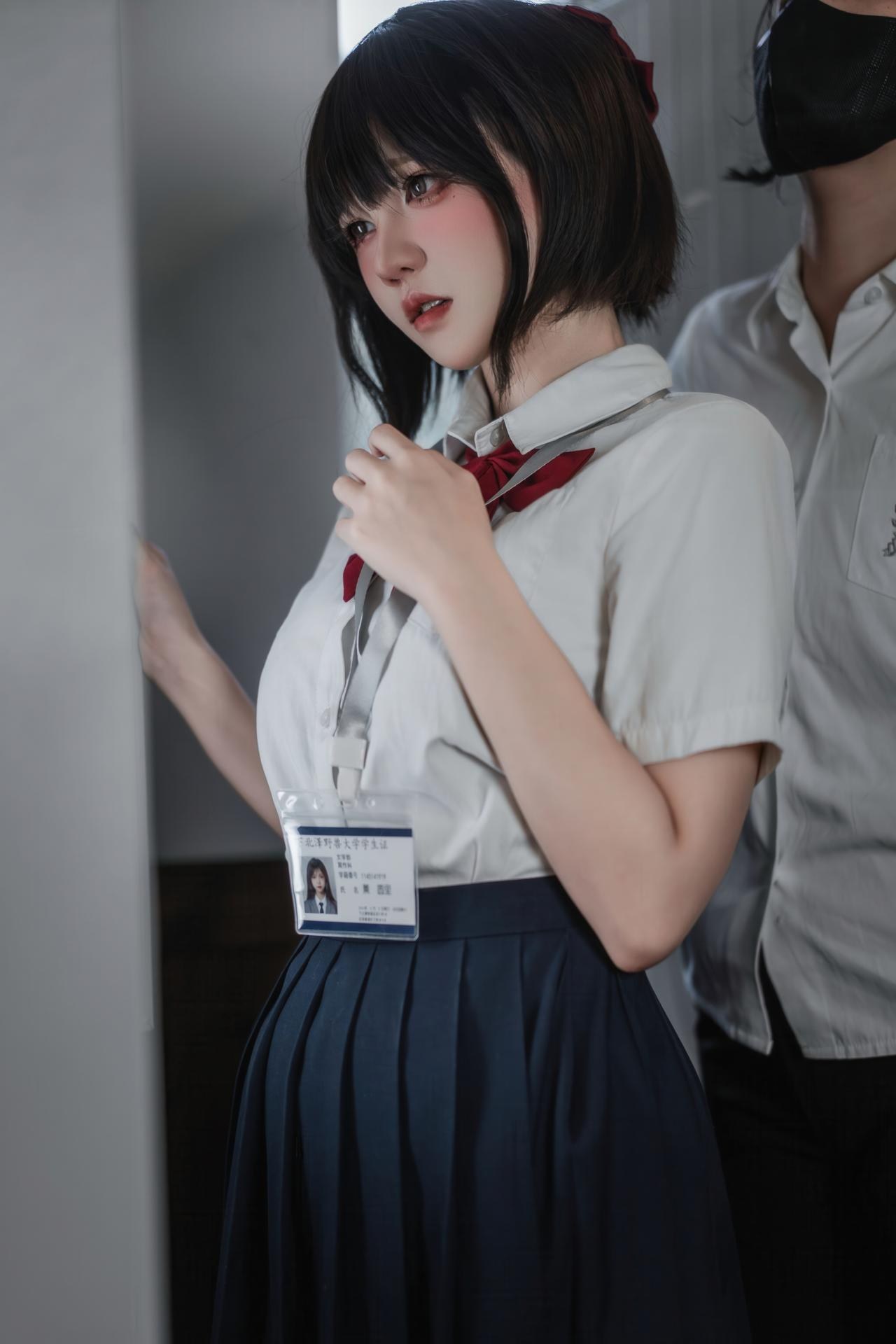 [私房] 阿薰kaOri - 堕落学院：JK制服课堂私房 黑丝美胸大尺度 111P7V
