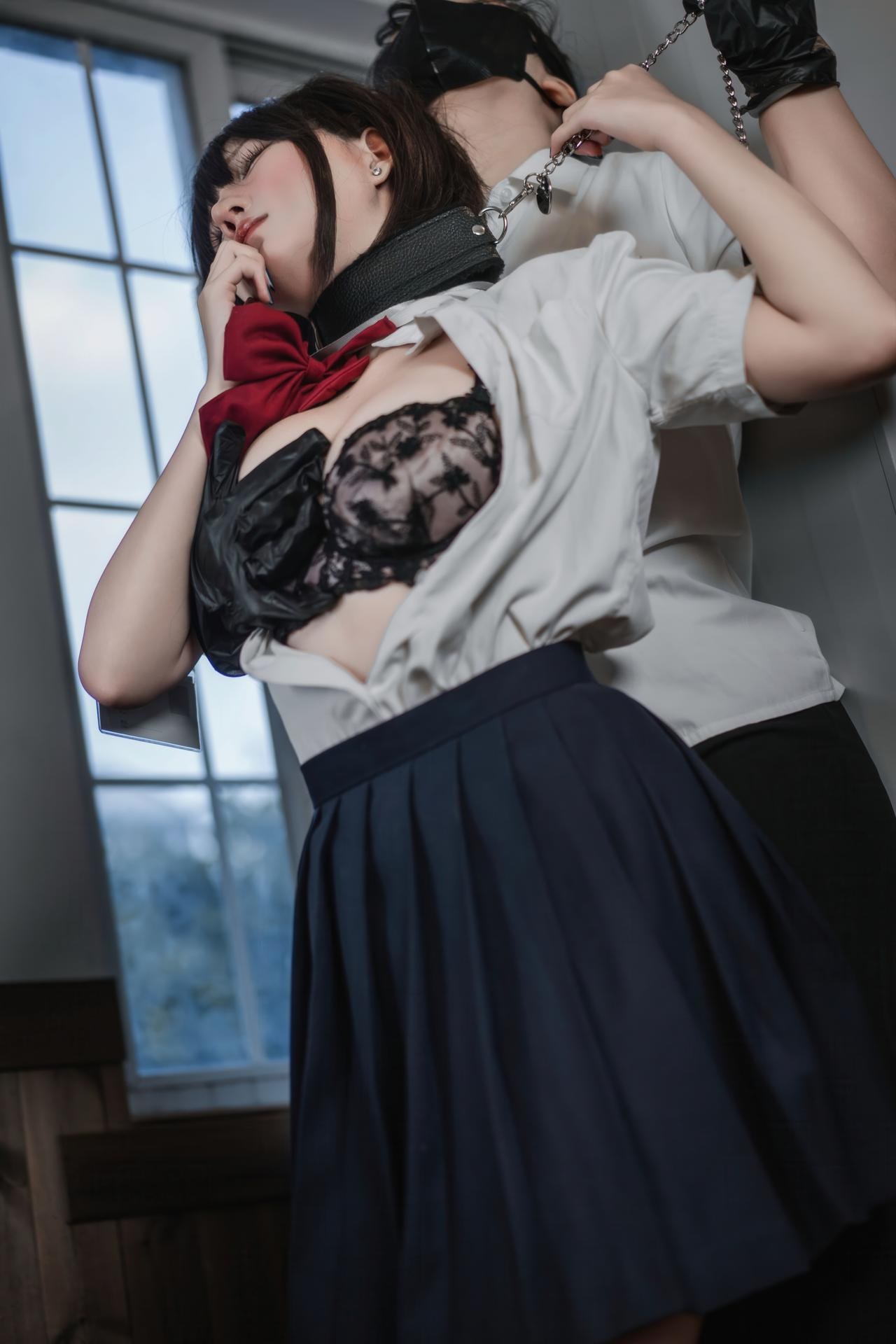 [私房] 阿薰kaOri - 墮落學院：JK制服課堂私房 黑絲美胸大尺度 111P7V