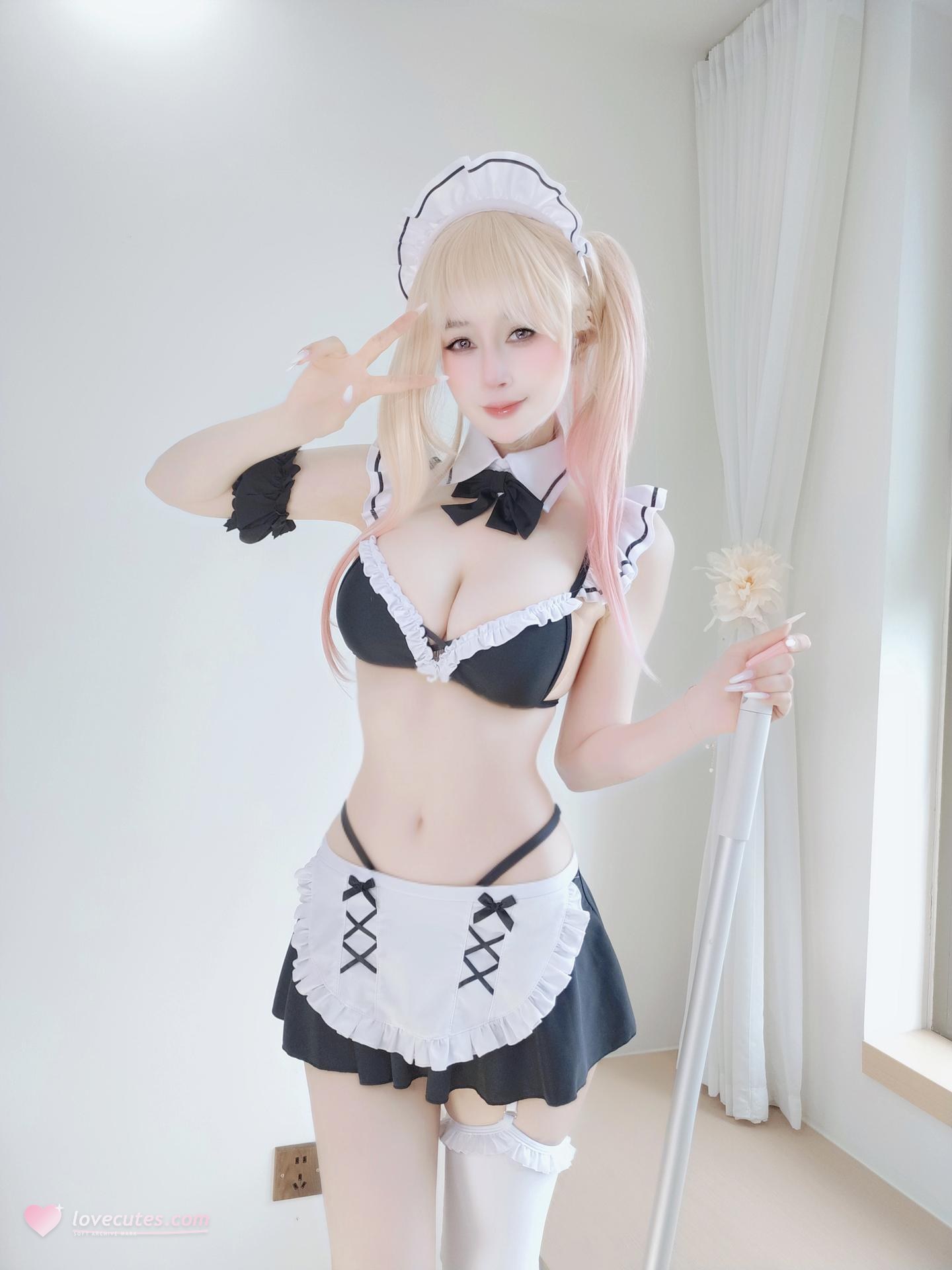 [cosplay] Baiyin 81 - My Dress-Up Darling Kitagawa Marin: Black and White Maid Outfit Beautiful Bust 62P