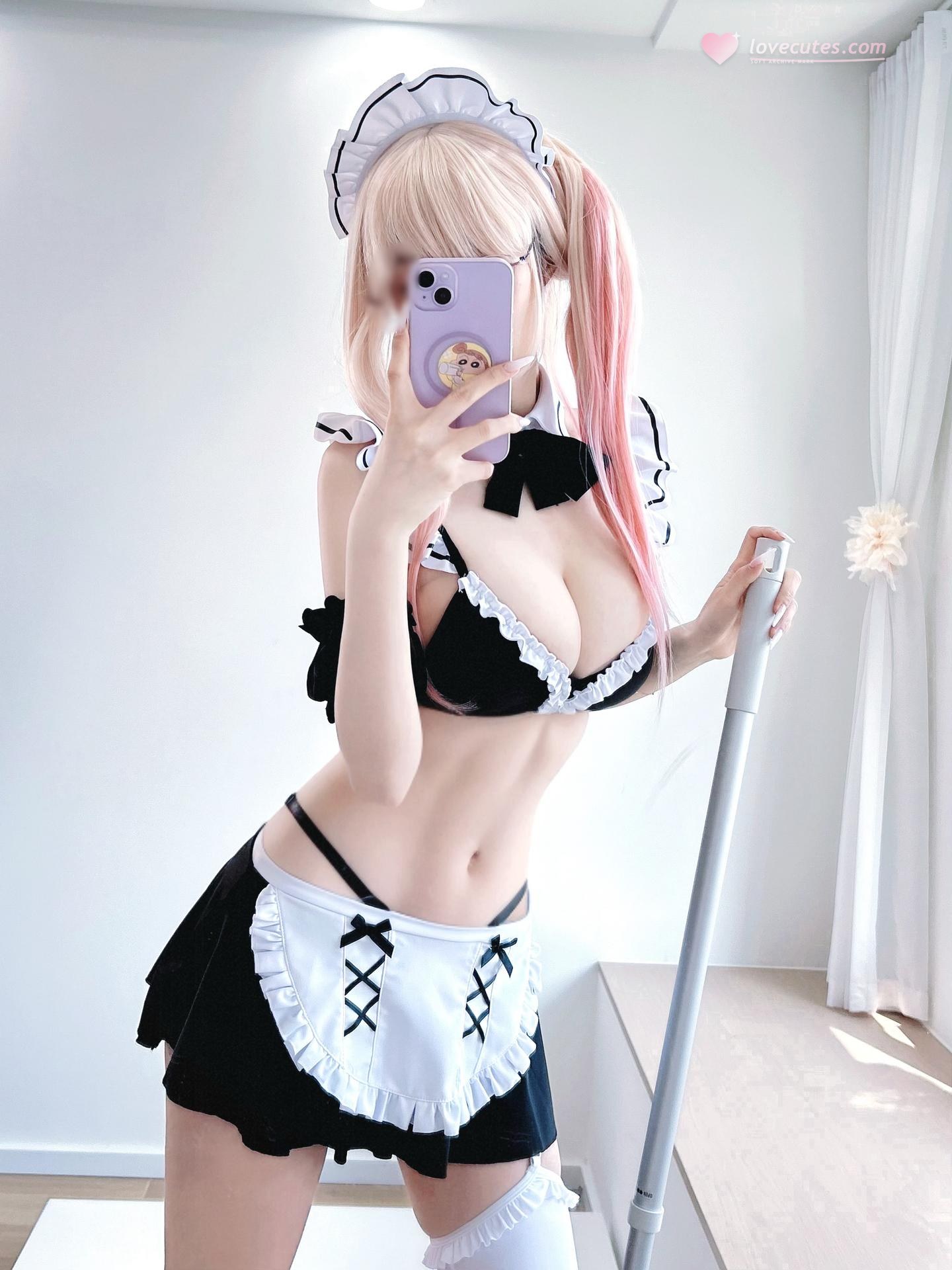 [cosplay] Baiyin 81 - My Dress-Up Darling Kitagawa Marin: Black and White Maid Outfit Beautiful Bust 62P
