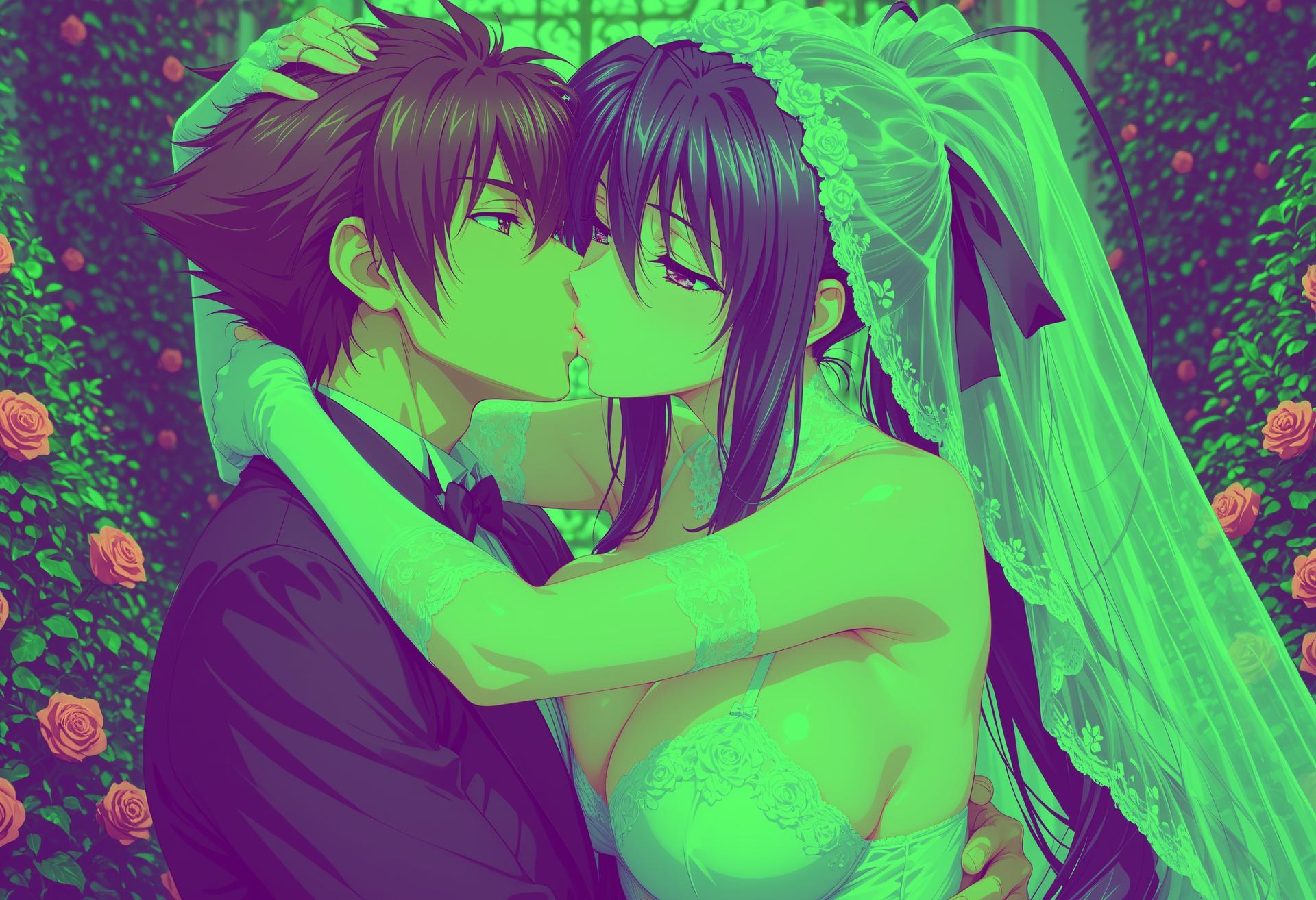 AI Generated Anime Girl - 恶魔高中D×D 姬岛朱乃：ชุดนักเรียนชุดชั้นในลูกไม้露穴 107P