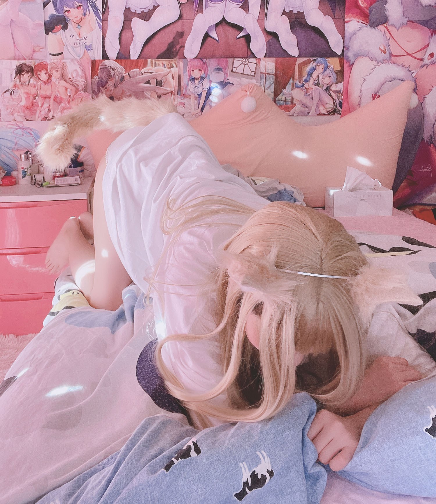 [Private Collection] Xidai Dai - Cat Ear Theme: White Hair Erotic Private Shoot 20P3V