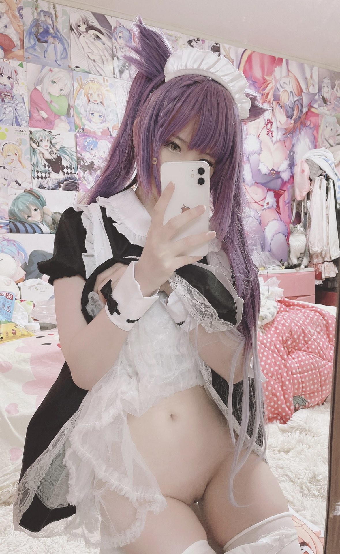 [cosplay] Xi Dai Dai - Keqing: Purple-haired bunny-ear explicit large-scale recreation 60P2V