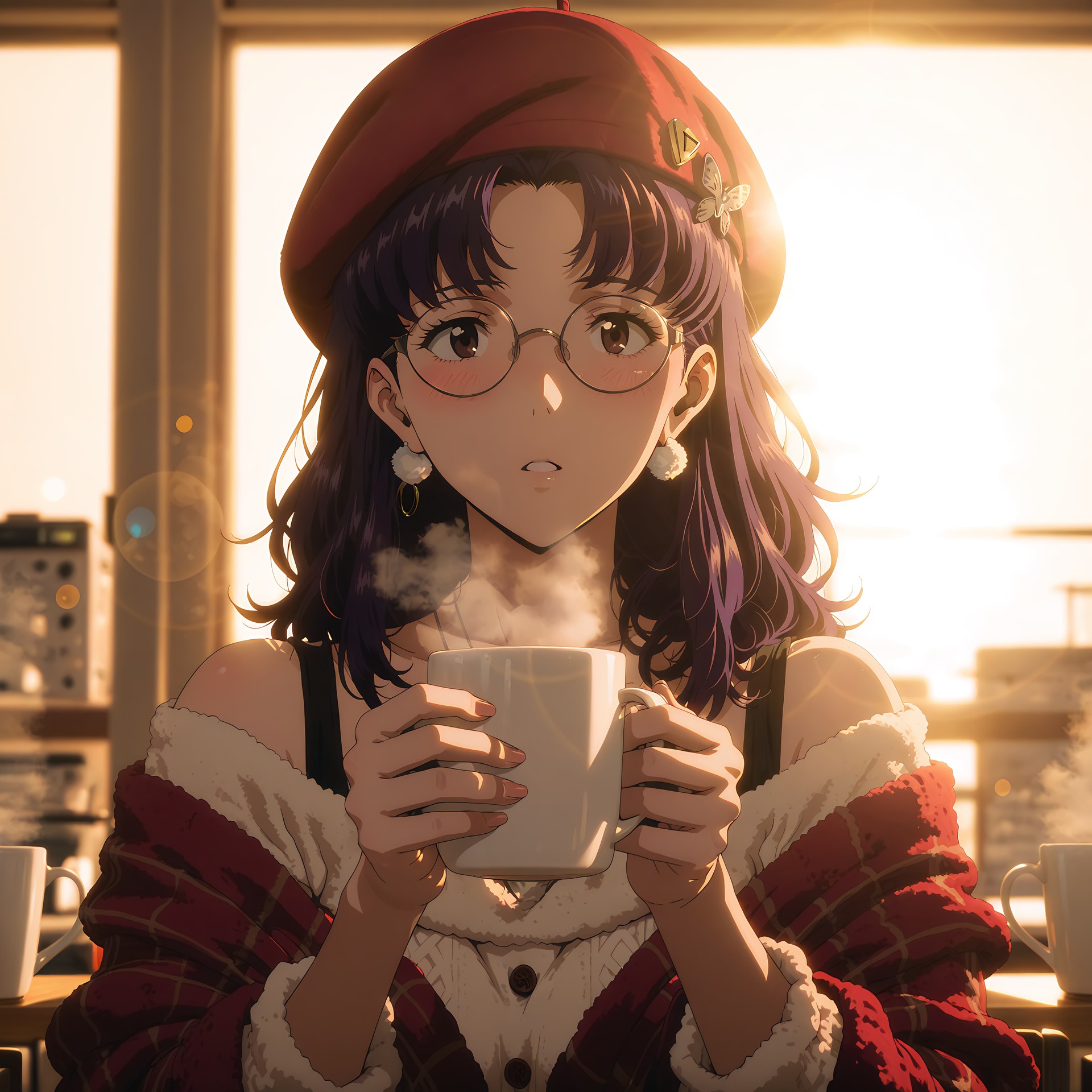 AI Generated Anime Girl - 新世紀エヴァンゲリオン 葛城ミサト：レース下着水着ビーチ露出 102P