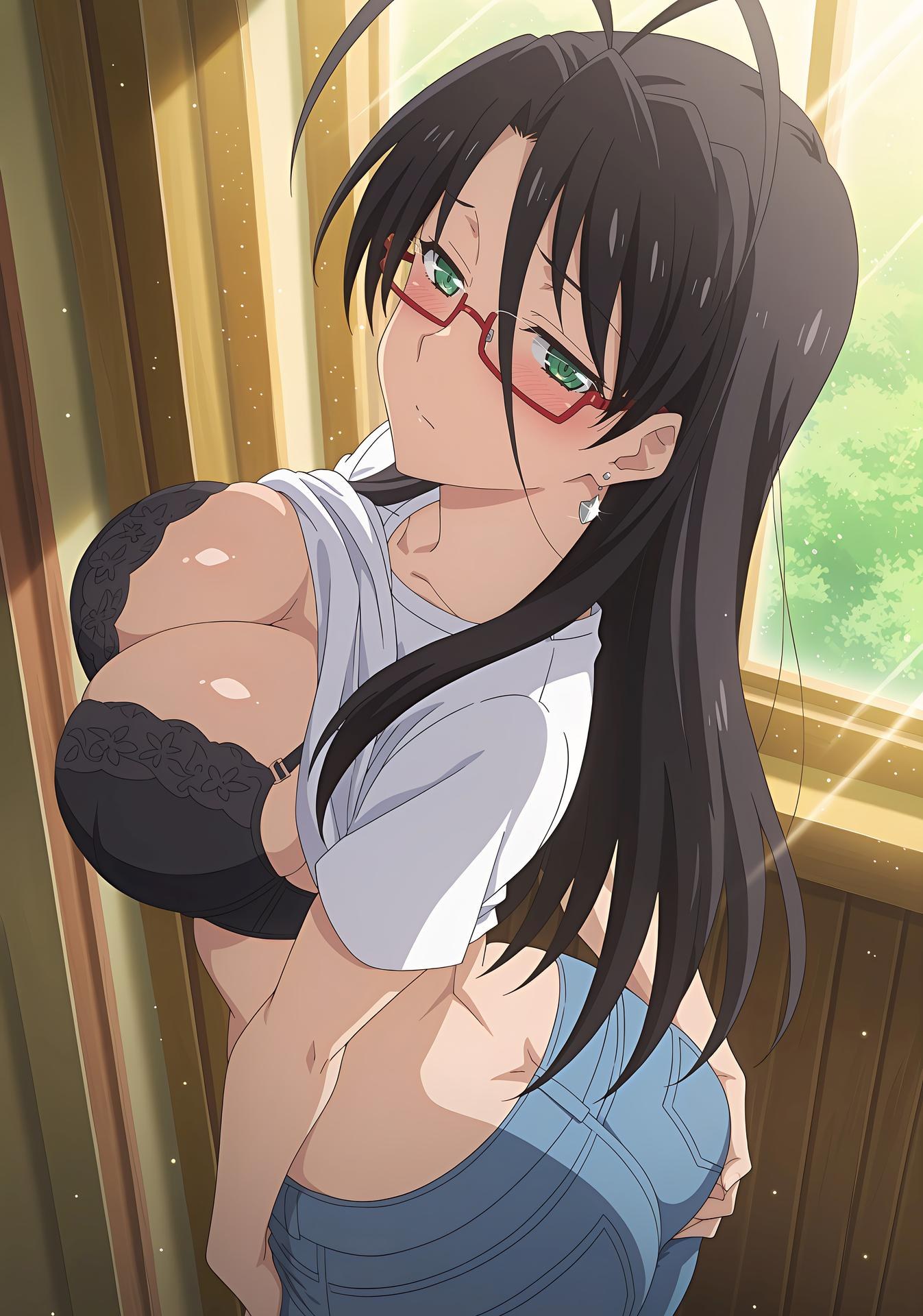 AI Generated Anime Girl - 新妹魔王的契约者 长谷川千里 Vol.1：đen tất chụp trên giường trong phòng riêng lộ穴 238P