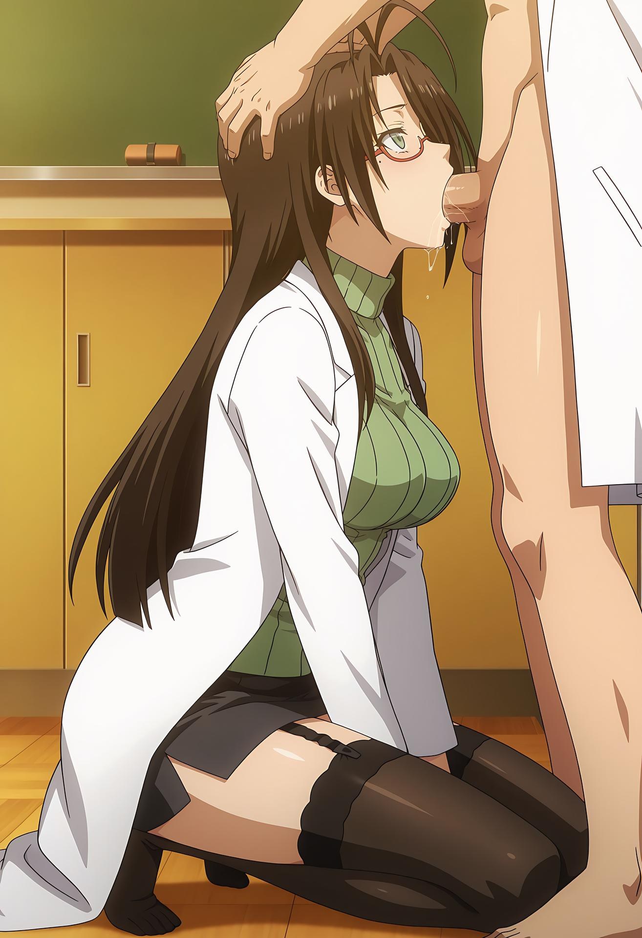 AI Generated Anime Girl - 新妹魔王的契约者 長谷川千里 Vol.2：黑絲私房床拍露穴 247P