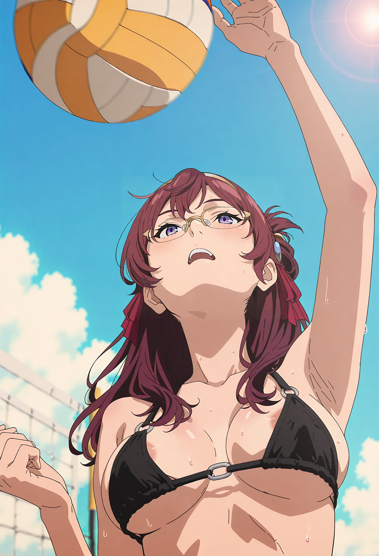 Cô gái anime do AI tạo ra - Mushoku Tensei Lilia Greyrat: nội y ren, đồng phục học sinh, lộ chỗ kín 40P