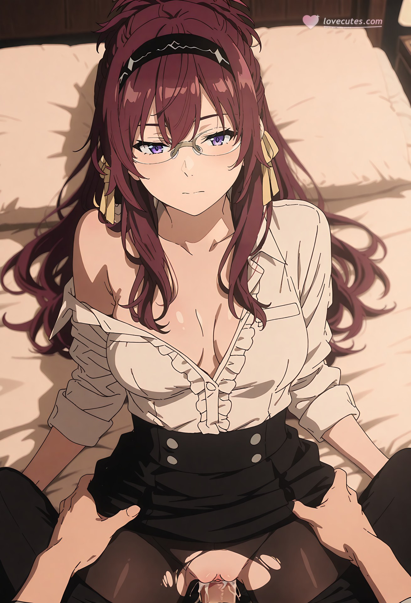 Cô gái anime do AI tạo ra - Mushoku Tensei Lilia Greyrat: nội y ren, đồng phục học sinh, lộ chỗ kín 40P