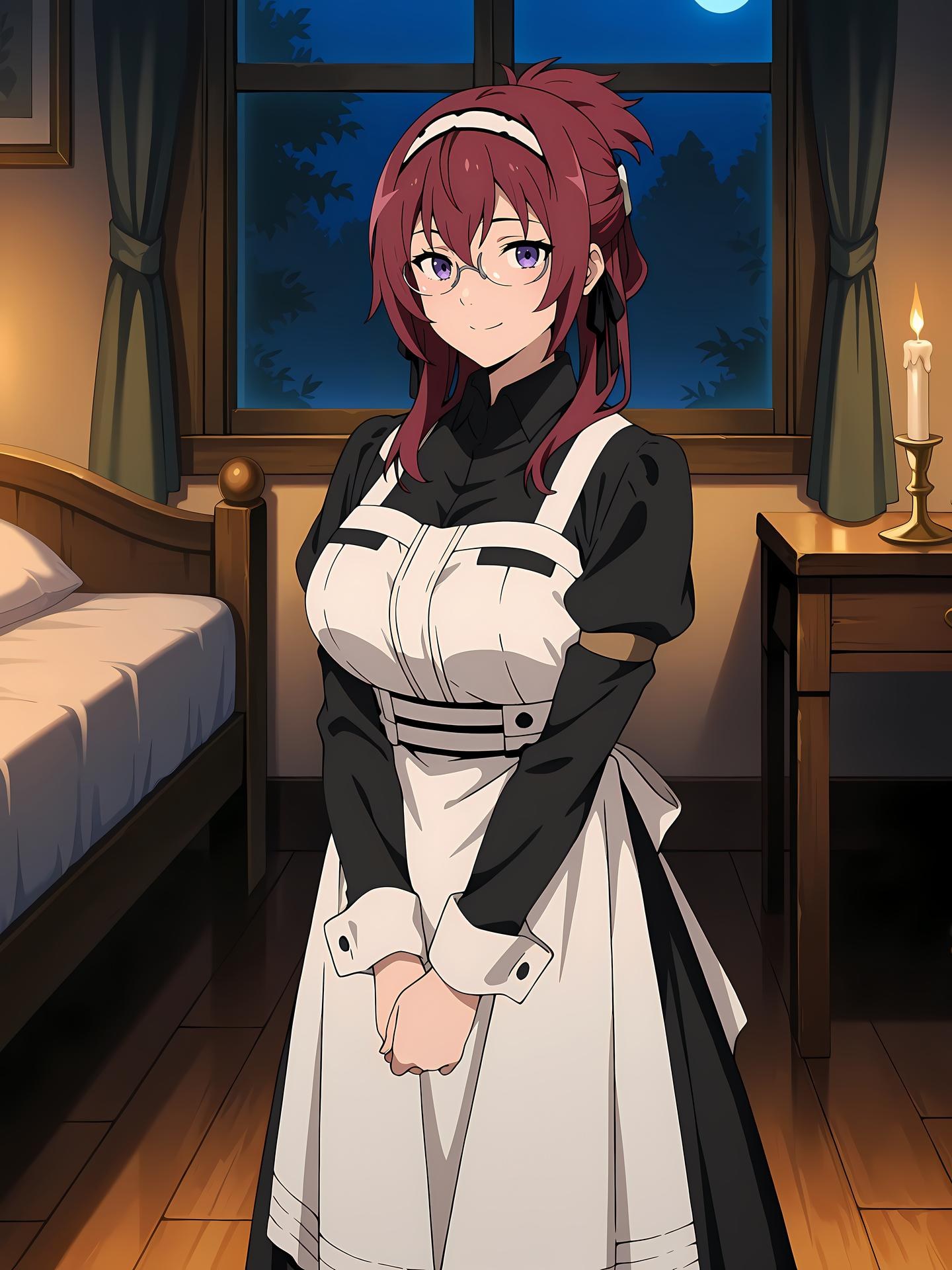 AI Generated Anime Girl - 无职转生 ~到了异世界就拿出真本事~ 莉莉·格雷拉特 Vol.2：女仆装床拍露穴 306P