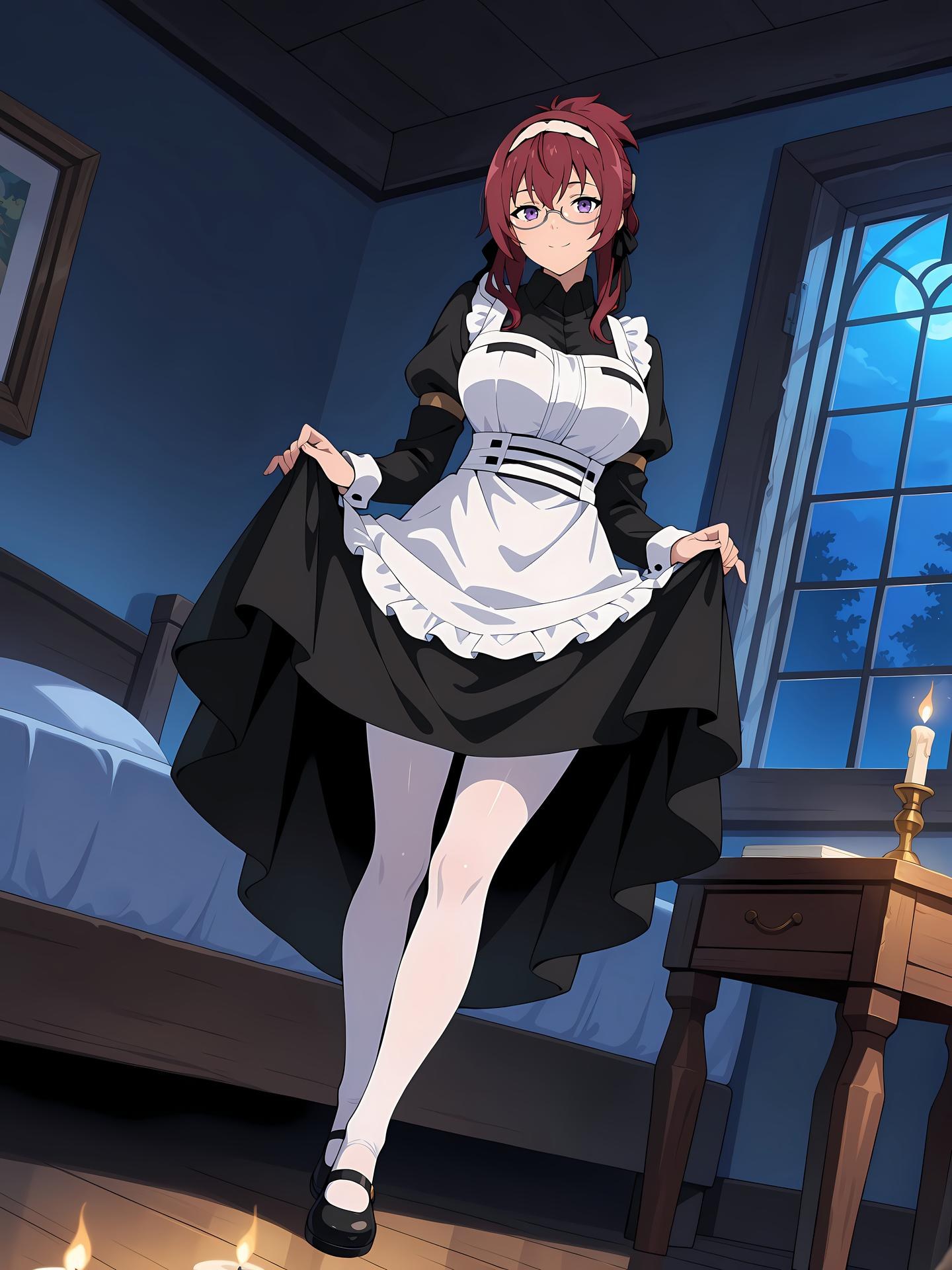 AI Generated Anime Girl - 无职转生 ~到了异世界就拿出真本事~ 莉莉·格雷拉特 Vol.4：蕾丝内衣紧身衣床拍露穴 71P