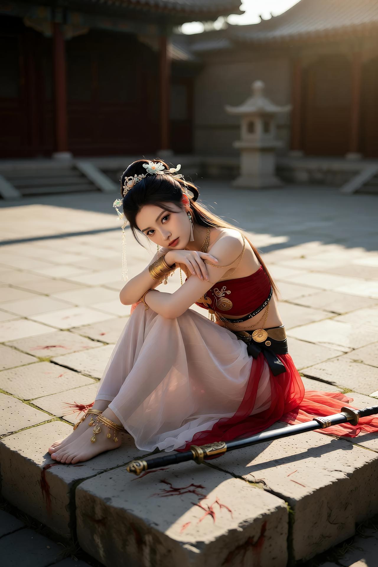 [AI美女] 猫儿仙子 - 修仙：ภาพถ่ายตัวละครเซียนยุคโบราณ แฟนตาซีเรียวขา 83P