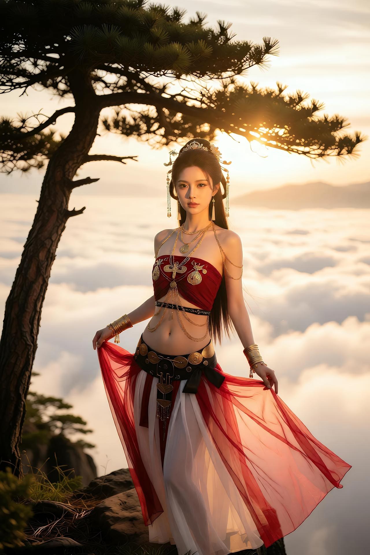 [AI美女] 猫儿仙子 - 修仙：ภาพถ่ายตัวละครเซียนยุคโบราณ แฟนตาซีเรียวขา 83P
