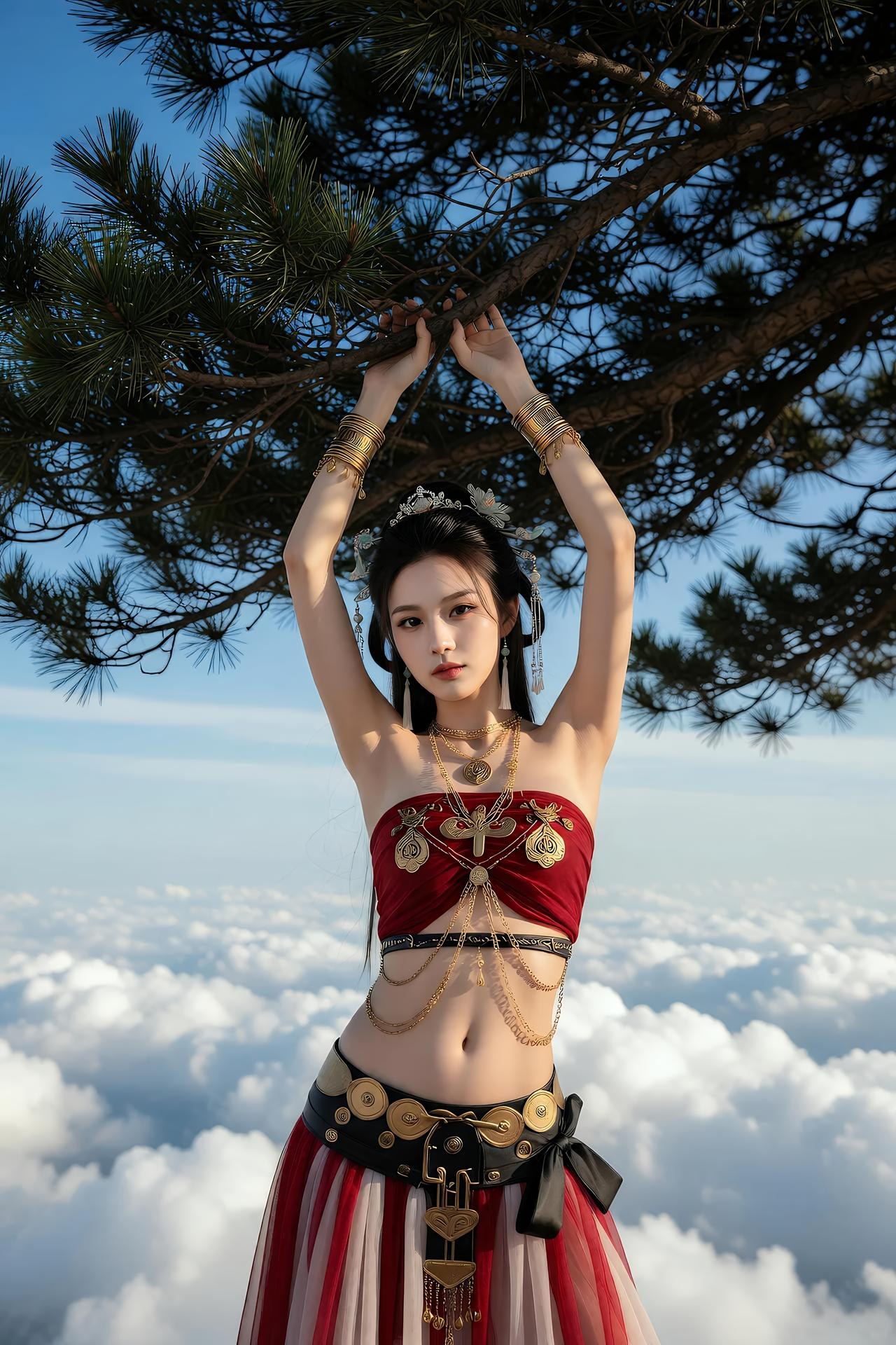 [AI美女] 猫儿仙子 - 修仙：ภาพถ่ายตัวละครเซียนยุคโบราณ แฟนตาซีเรียวขา 83P