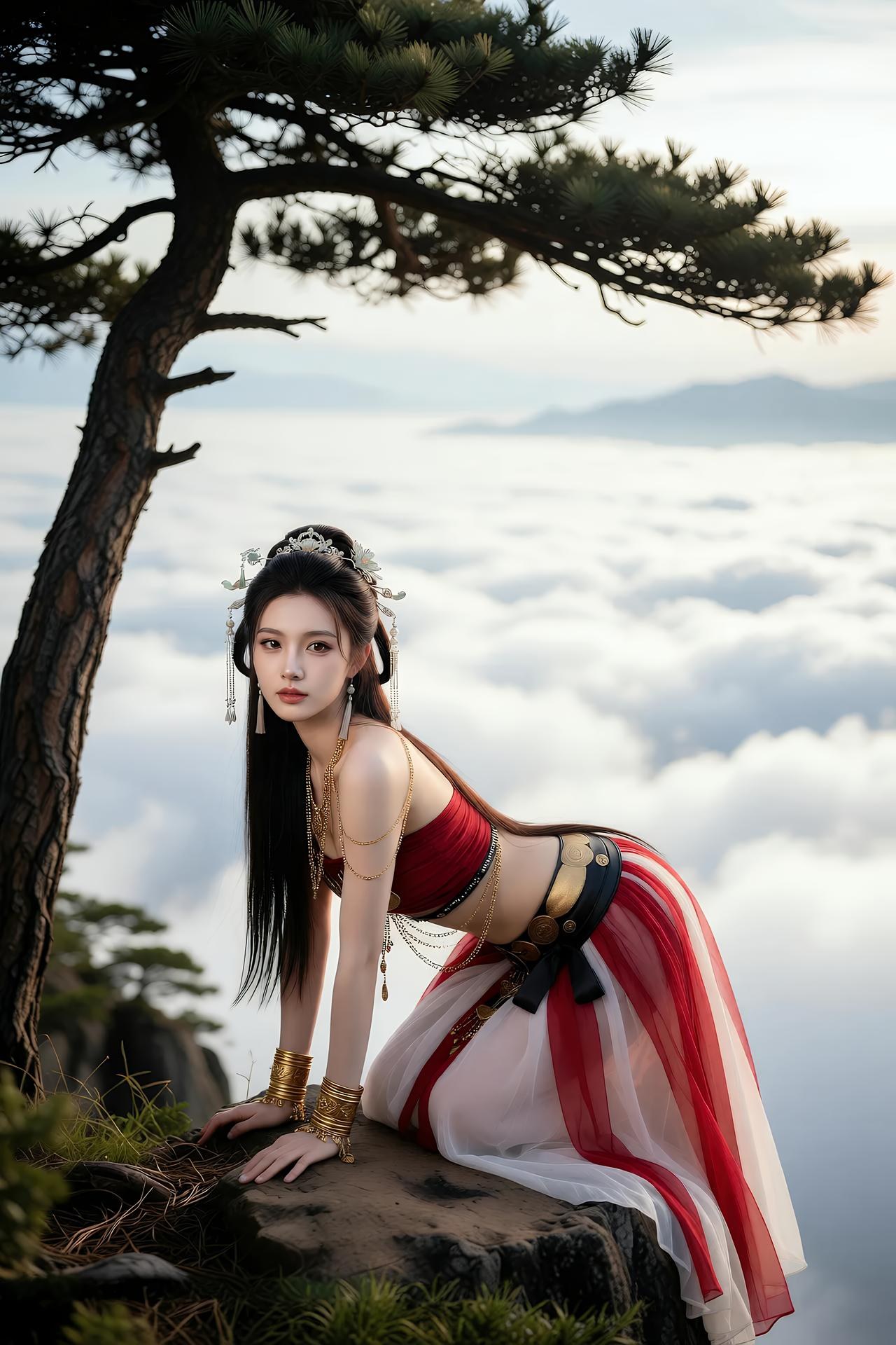 [AI美女] 猫儿仙子 - 修仙：ภาพถ่ายตัวละครเซียนยุคโบราณ แฟนตาซีเรียวขา 83P