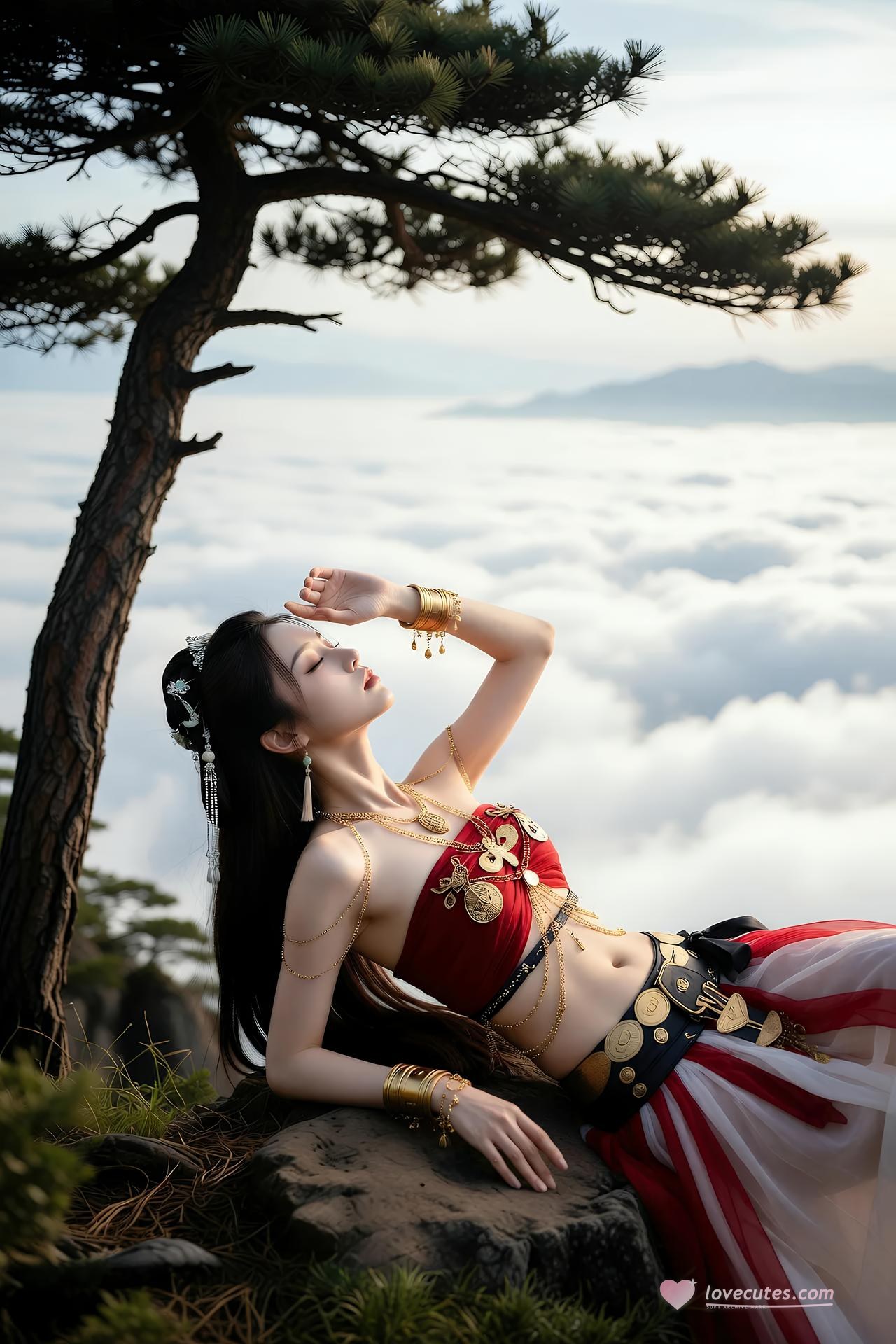 [AI美女] 猫儿仙子 - 修仙：ภาพถ่ายตัวละครเซียนยุคโบราณ แฟนตาซีเรียวขา 83P