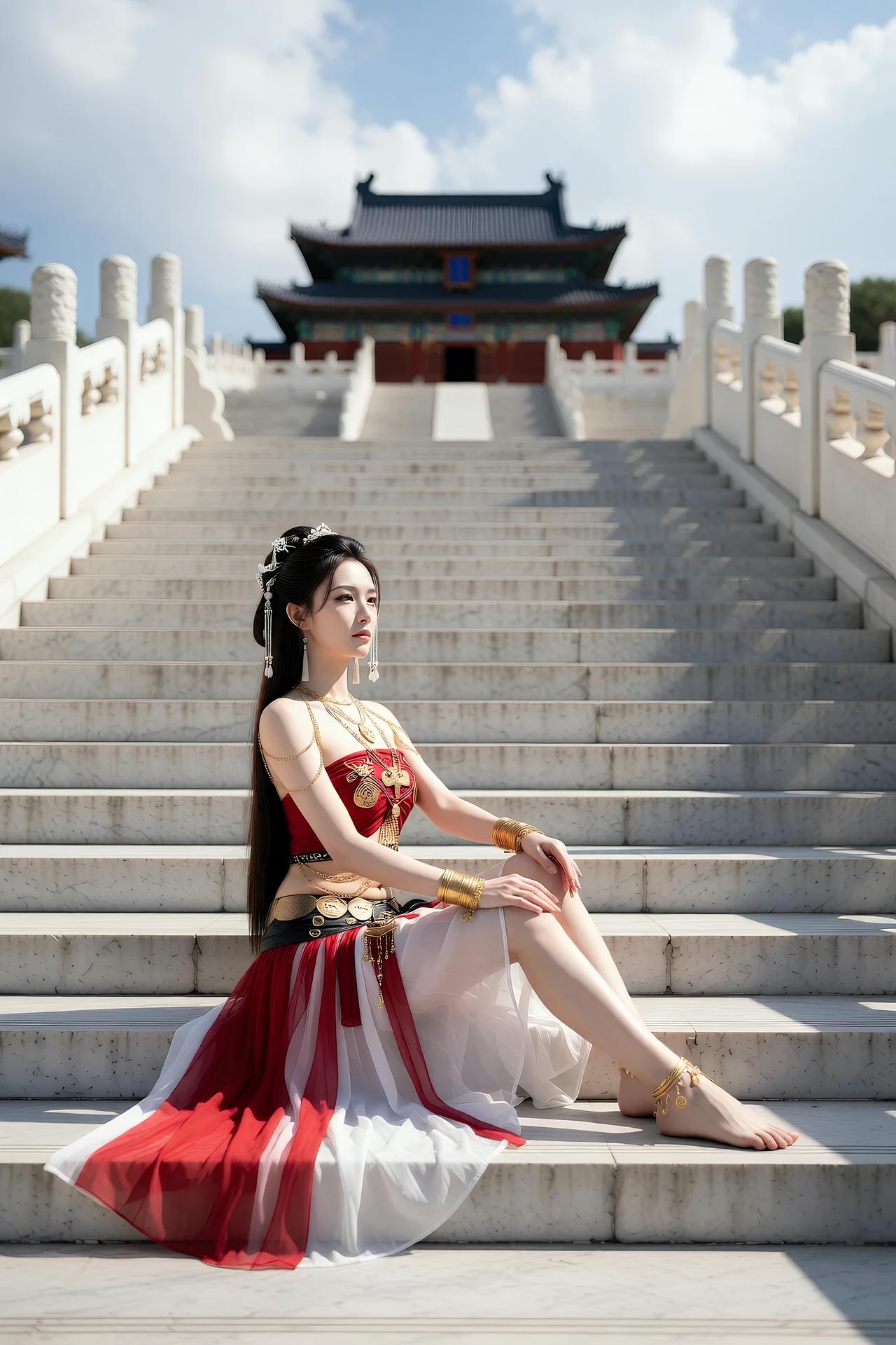 [AI美女] 猫儿仙子 - 修仙：ภาพถ่ายตัวละครเซียนยุคโบราณ แฟนตาซีเรียวขา 83P