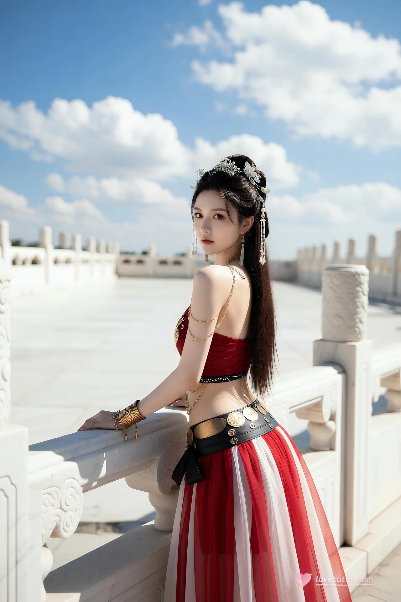 [AI美女] 猫儿仙子 - 修仙：ภาพถ่ายตัวละครเซียนยุคโบราณ แฟนตาซีเรียวขา 83P