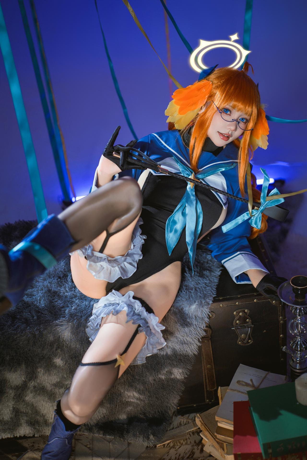 [cosplay] 是一只熊仔吗 - บลูอาร์ค 圆堂志美子: เจ้าหน้าที่หญิงฝ่ายร้าย ถุงน่องดำ ขาเรียว 40P