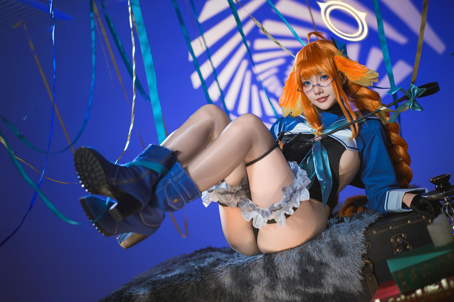 [cosplay] 是一只熊仔吗 - บลูอาร์ค 圆堂志美子: เจ้าหน้าที่หญิงฝ่ายร้าย ถุงน่องดำ ขาเรียว 40P